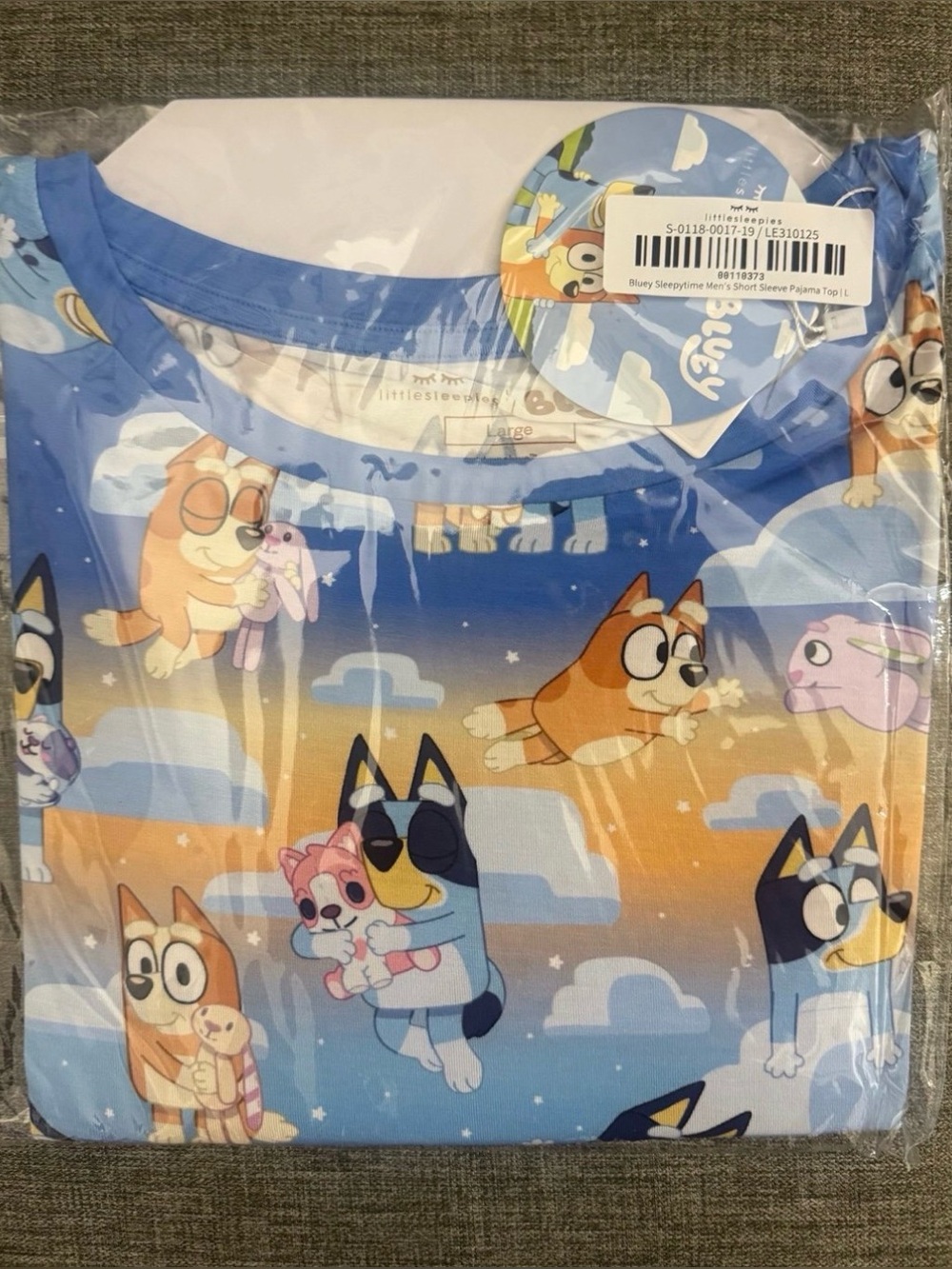 Little Sleepies Bluey Men’s Top XL